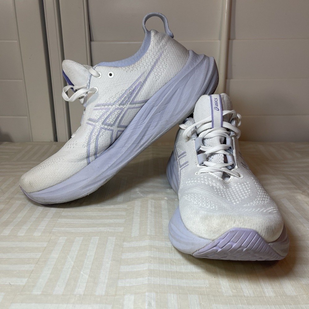 US Women's Size 9.5 - ASICS Gel Nimbus 26 White Fresh Air